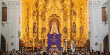 La Matriz de Almonte celebra un Rosario Jubilar en la aldea de El Rocío