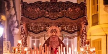 Actos previos a la Gran Procesión de la Esperanza de Málaga por las calles de Roma