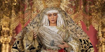 La hermandad de la Esperanza de Triana visita al papa León XIV en Roma