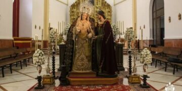 Actos de la hermandad de Humildad y Paciencia de Jerez con motivo del XXV aniversario