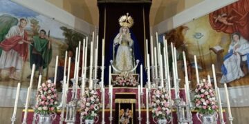 La Hermandad de San Rafael organiza en Jerez un Rosario con la Virgen de las Aguas