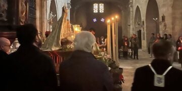 La Corte de Consolación celebró una Misa Rorate en el Convento de Santo Domingo de Jerez