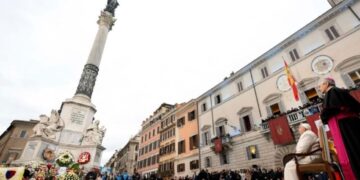 León XIV  visitará  a la Inmaculada de la Plaza de España de Roma el 8 de diciembre