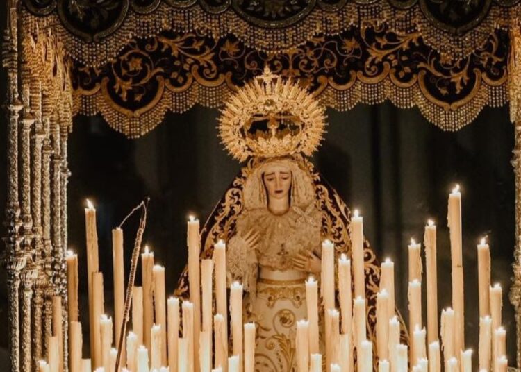 La Hermandad de la Sentencia de Córdoba presenta el cartel del L Aniversario de la Virgen de Gracia y Amparo, obra del diseñador jerezano Jaime J. Sánchez